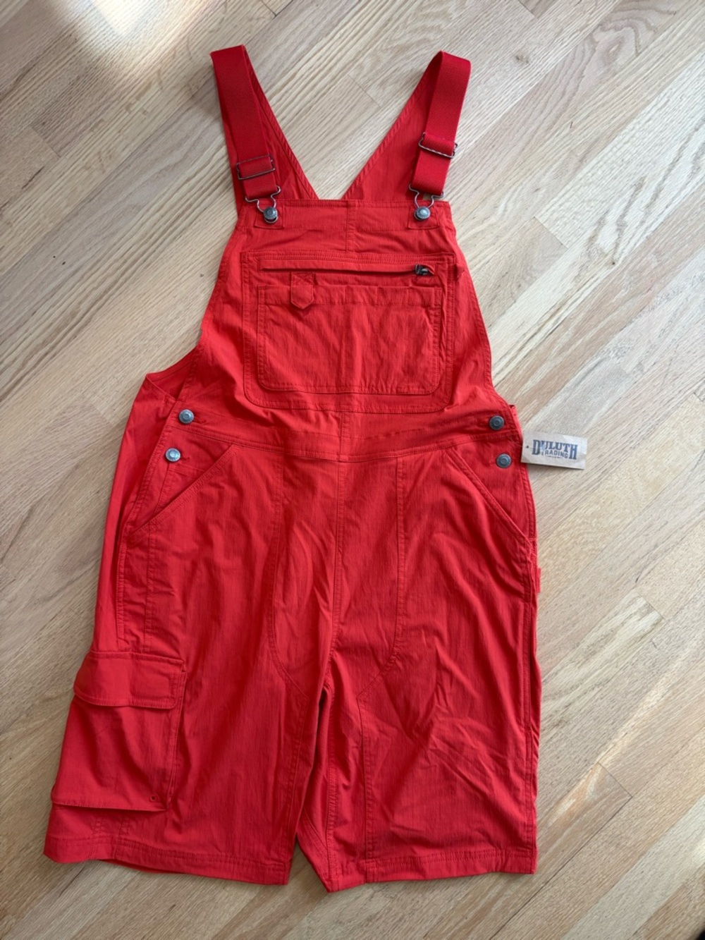 Duluth Trading Co Red Workwear overalls